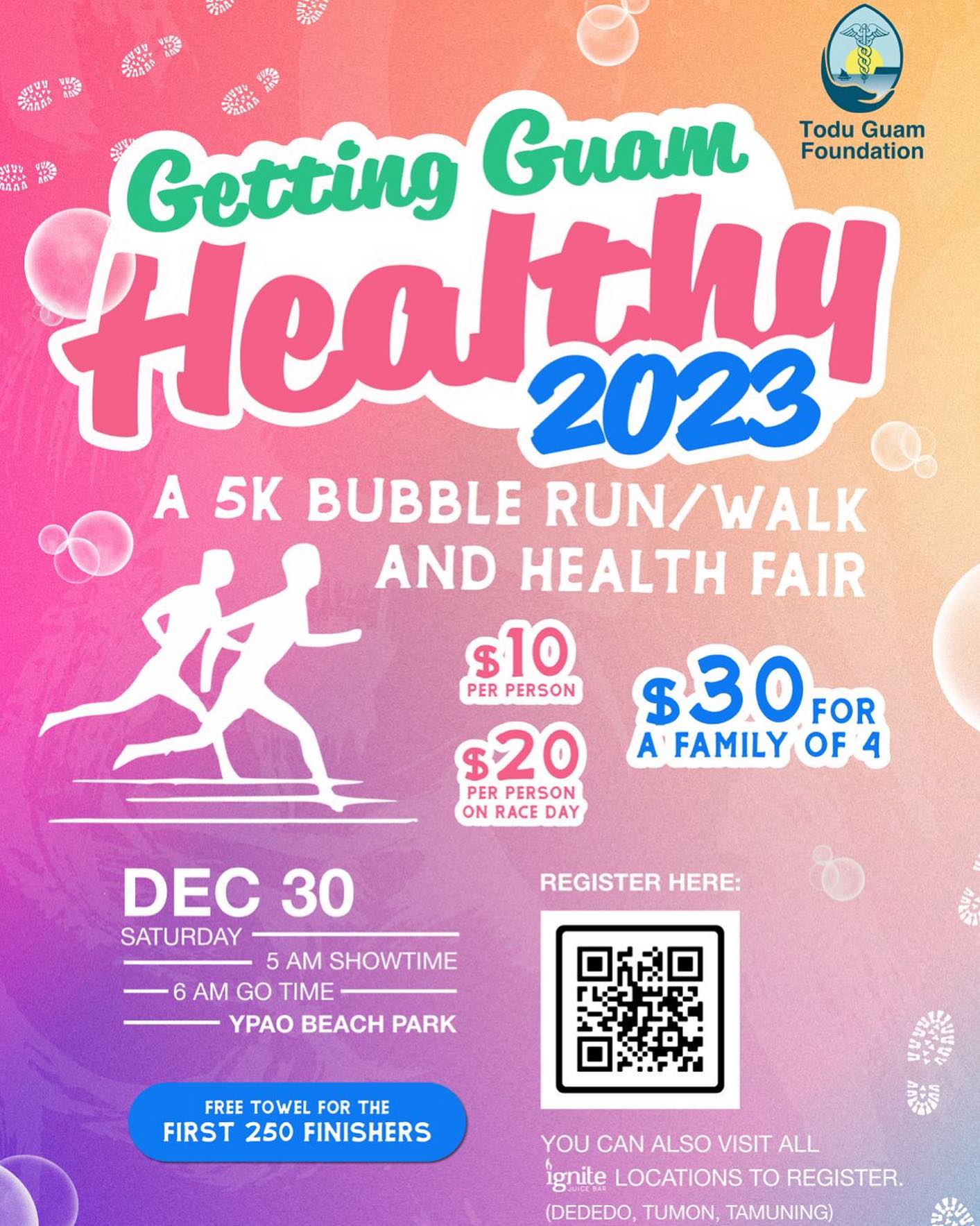 Getting Guam Healthy 2023 5K Bubble Run/Walk The Guam Guide